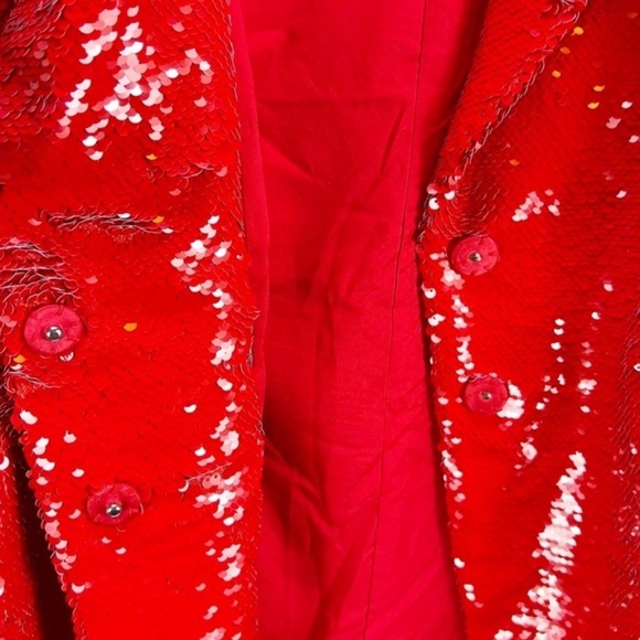 H:ours Trixy Red Sequin Blazer Dress Revolve Size XXS - Picture 5 of 7
